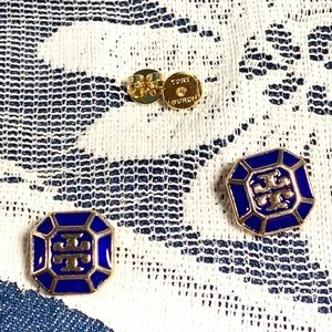 3 items free shipping Tory Burch square earrings